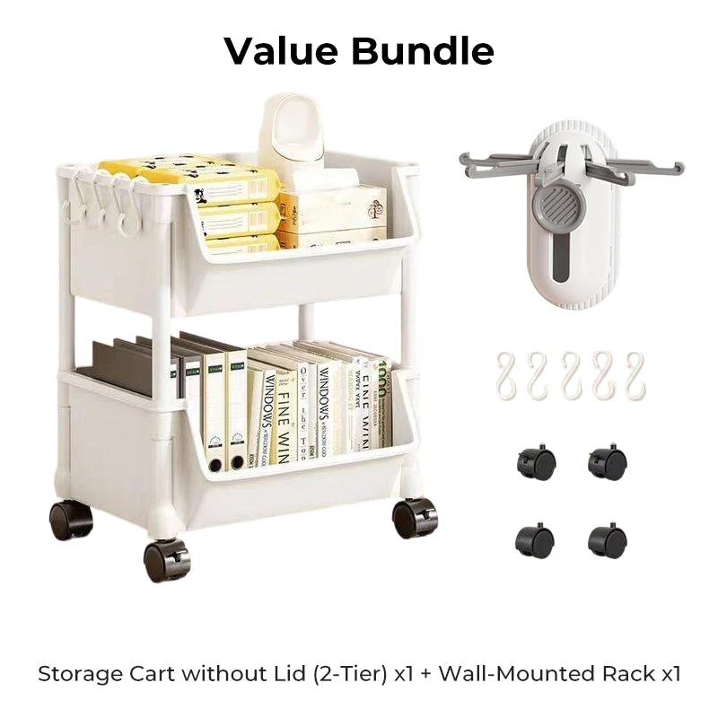 Multi-Tier Rolling Storage Cart for Narrow Spaces - Image 4