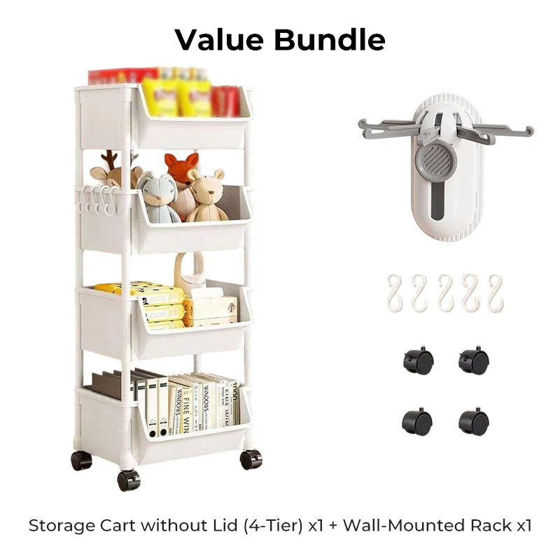 Multi-Tier Rolling Storage Cart for Narrow Spaces - Image 6