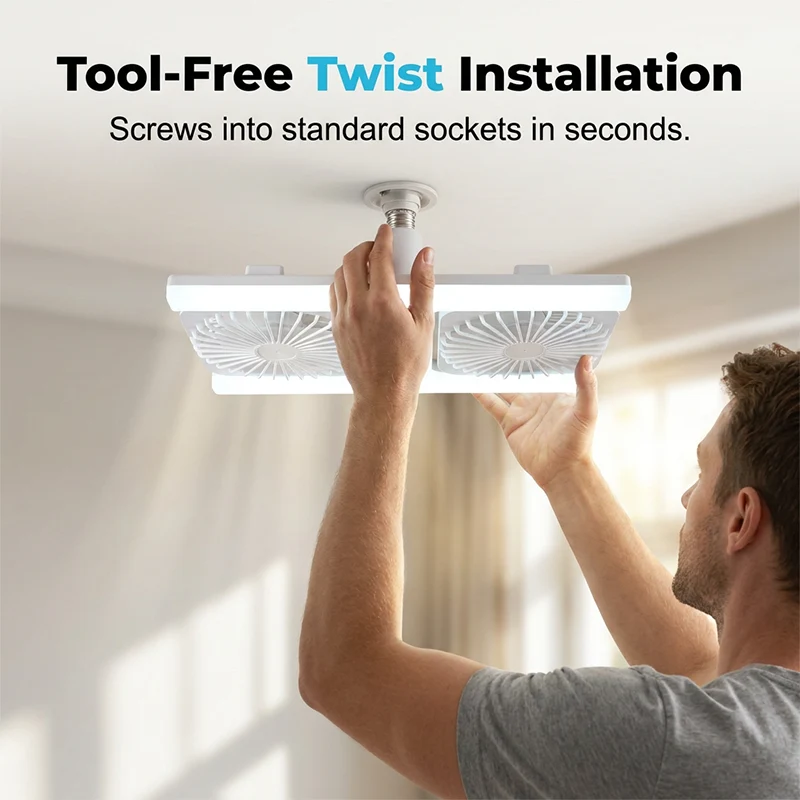 š¢š¢50% OFF !!!ā°Modern 2-in-1 LED Ceiling Fan Light - Image 3