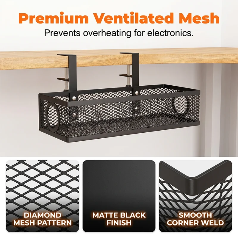 Under Desk Cable Organizer - Image 4