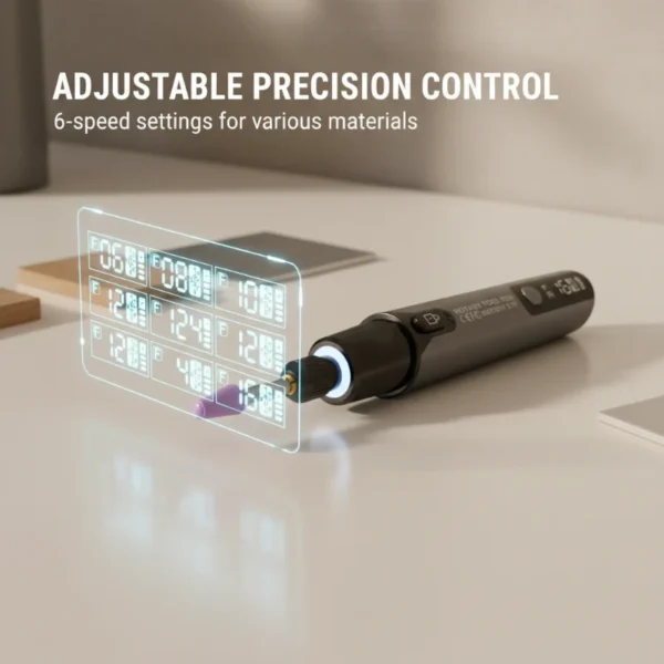 Portable Electric Polishing & Sanding Set – 6 speeds, 16,000 RPM, and safe operation!
