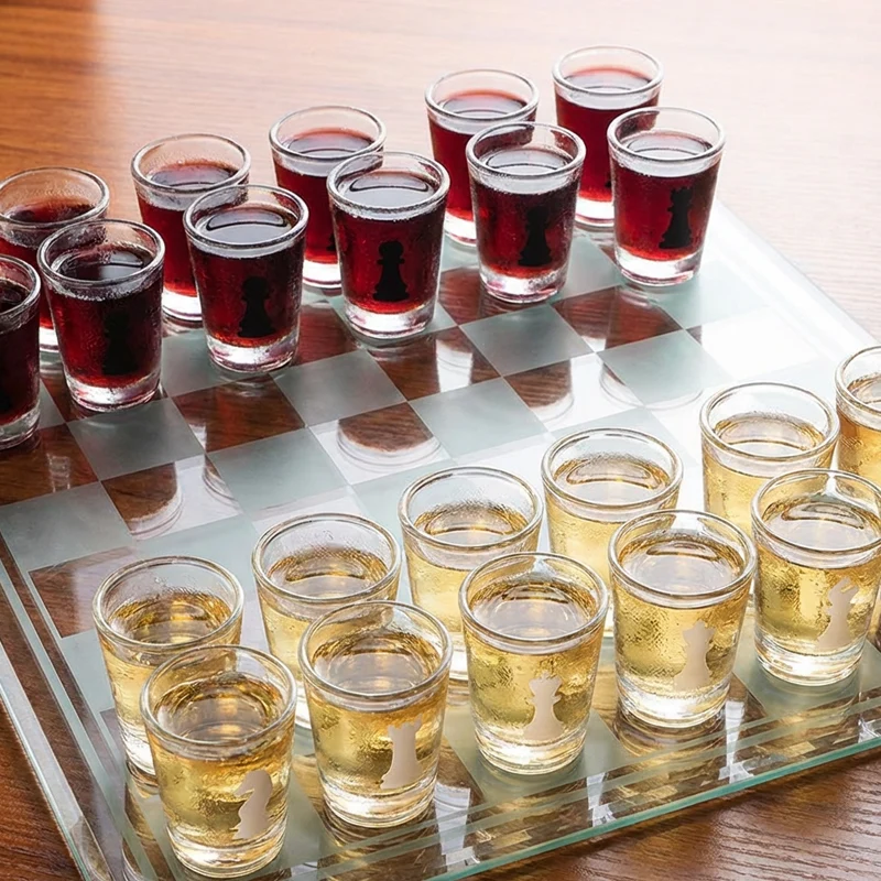 Shot Glass Chess Set for Parties and Gatherings - Image 3