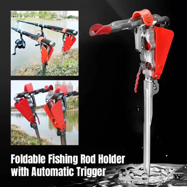 🔥Last Day 49% OFF -🎣Foldable Fishing Rod Holder with Automatic Trigger